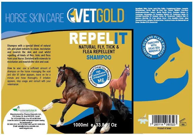 VetGold Shampoo Repel It Natural Fly, Tick & Flea Repellent VetGold North America