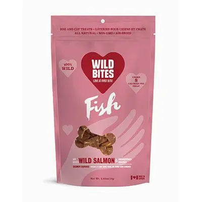 WILD BITES - AIR-DRIED WILD SALMON & UNSWEETENED COCONUT - Treat for Dogs - PAWMART.ca