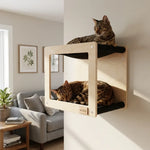 Wall Mounted, Double Hammock Cat Hidedout Noba Animal Co.