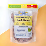 Wiggly Babies - Duck Heart Freeze Dried Raw Wiggly Babies