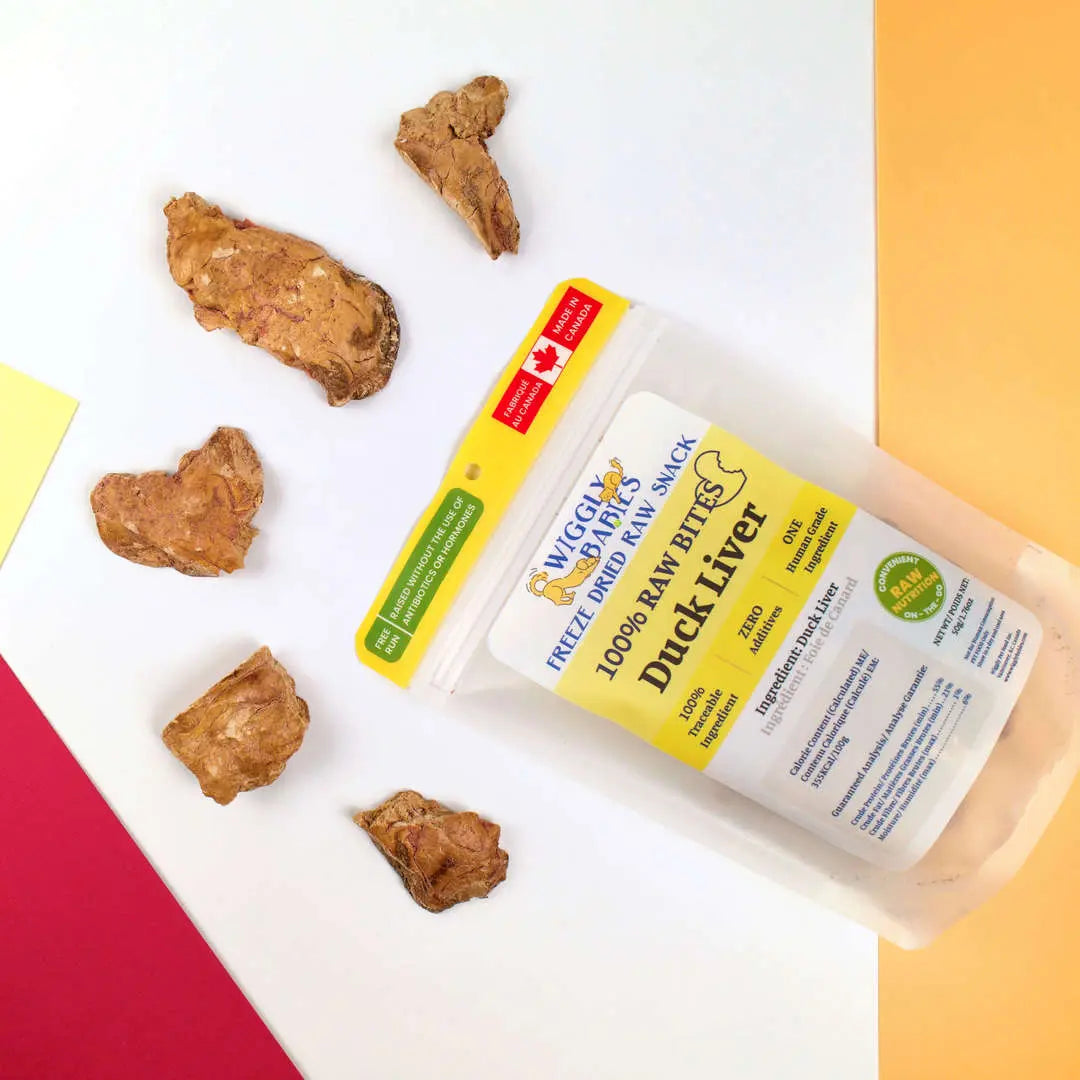 Wiggly Babies - Duck Liver Freeze Dried Raw PAWMART.ca Canadian Pet Store & Pet Grooming