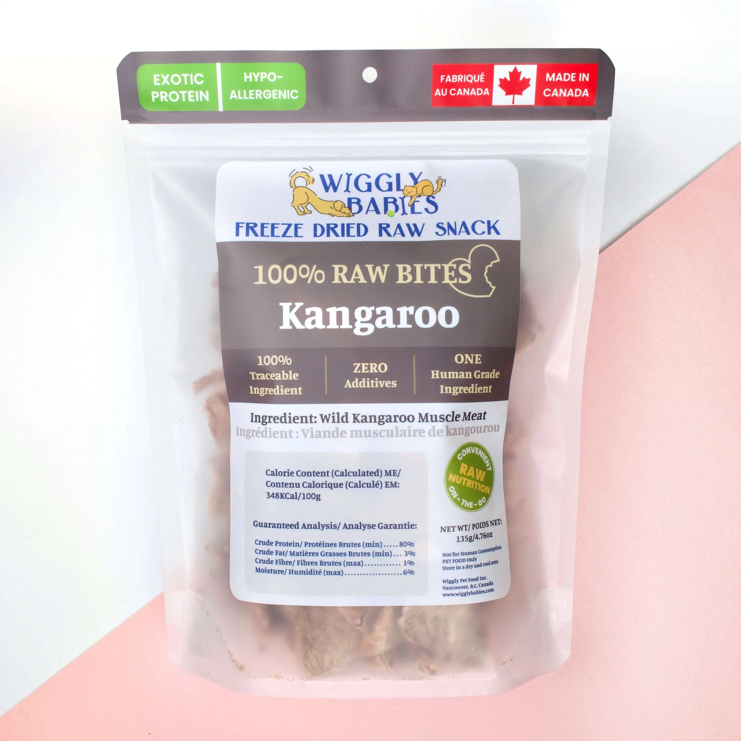 Wiggly Babies - Kangaroo Freeze Dried Raw Wiggly Babies