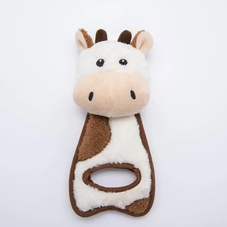 WufWuf -  Cow - Plush Dog Toy - PAWMART.ca