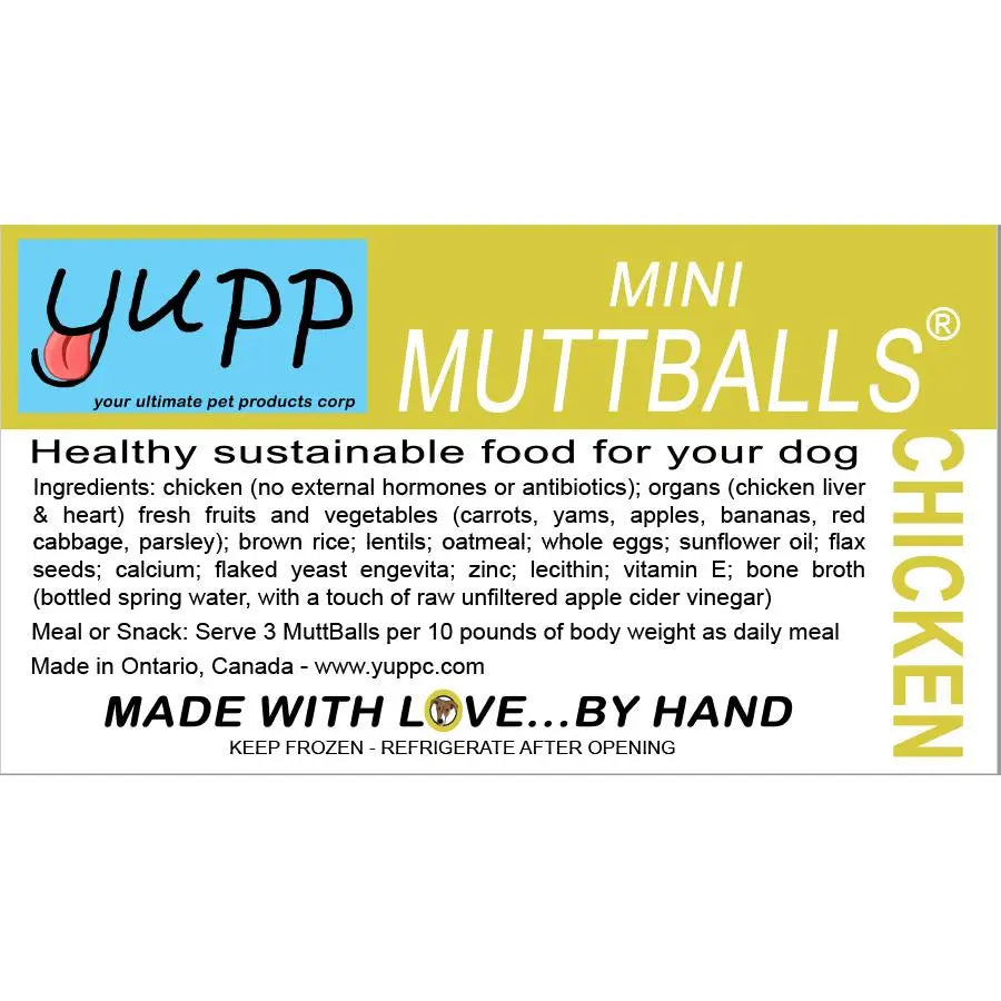 YUPP - Chicken Muttballs - Meet balls for Dogs YUPP