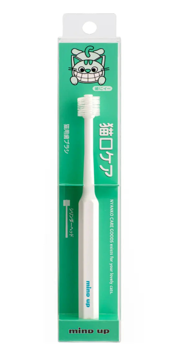 mind up - Cat's Toothbrush Cylinder Head (Regular Size, Made in Japan) Doge N Cate