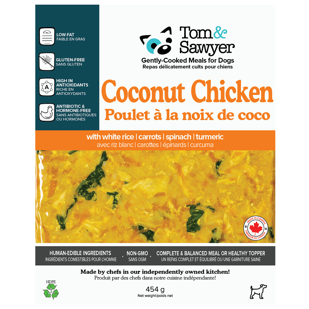 Tom and Sawyer - Coconut Chicken - Fresh Food For Dogs Tom & Sawyer