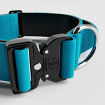 BullyBillows - 5CM COMBAT® COLLAR | WITH HANDLE & RATED CLIP - Light Blue BullyBillows