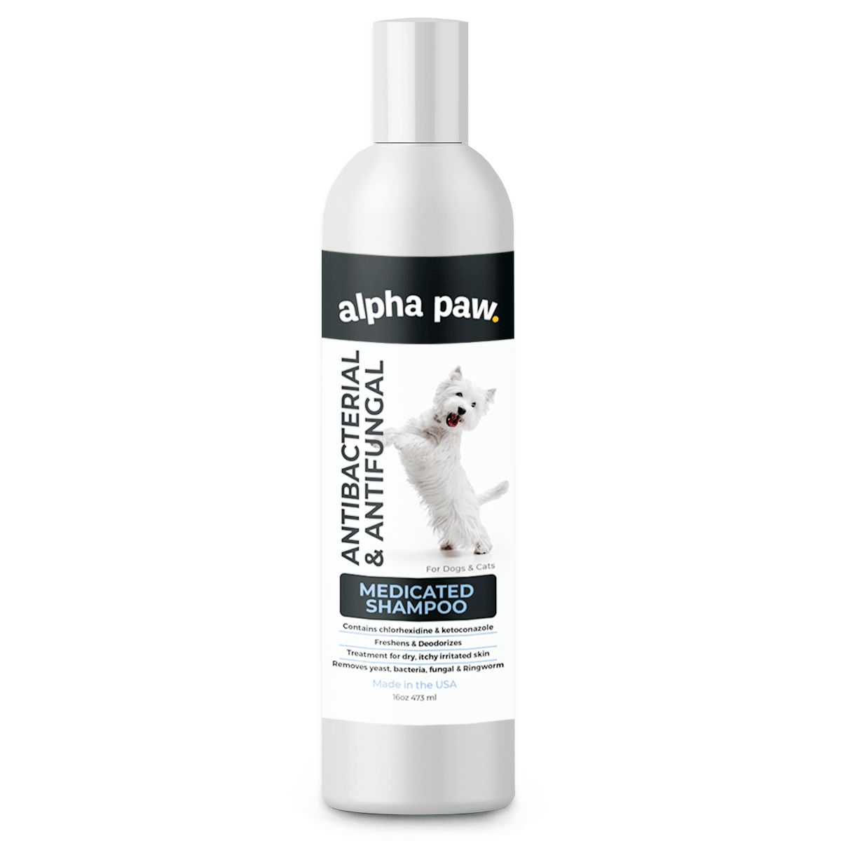 Alpha Paw Antibacterial Antifungal Medicated Shampoo For Cats