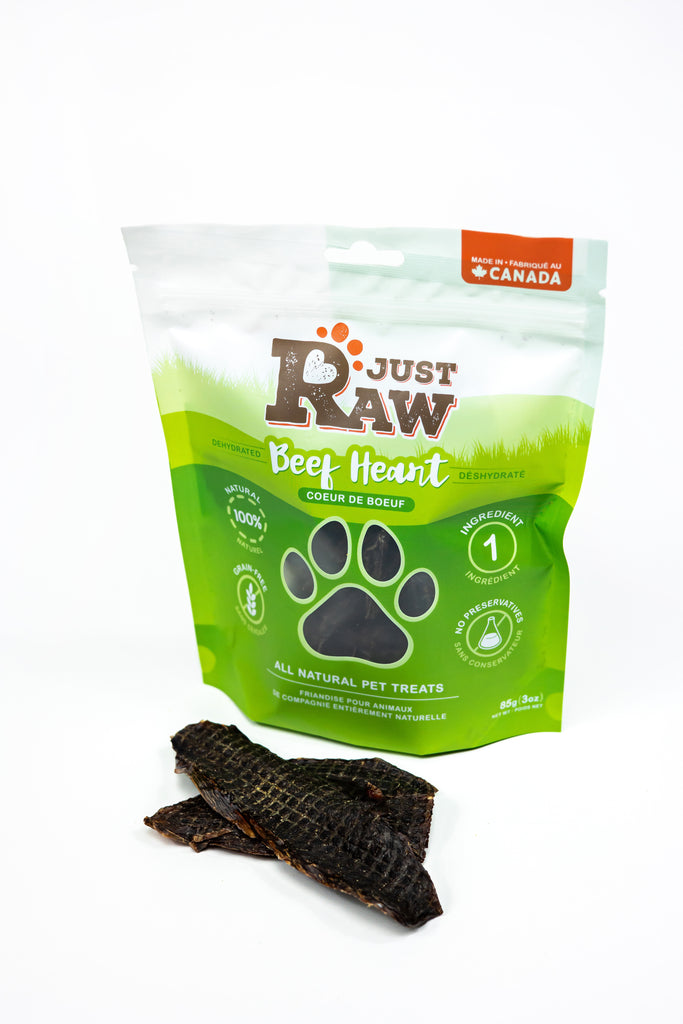 JustRaw - Dehydrated Beef Heart - Dog Treats JustRaw