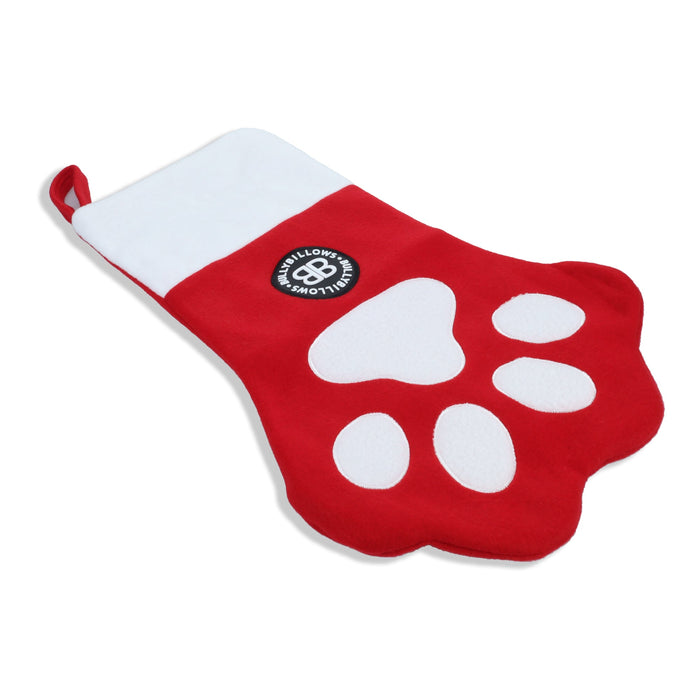 BullyBillows - BULLYBILLOWS PAW CHRISTMAS STOCKING - Christmas Stocking for Dogs and Cats BullyBillows