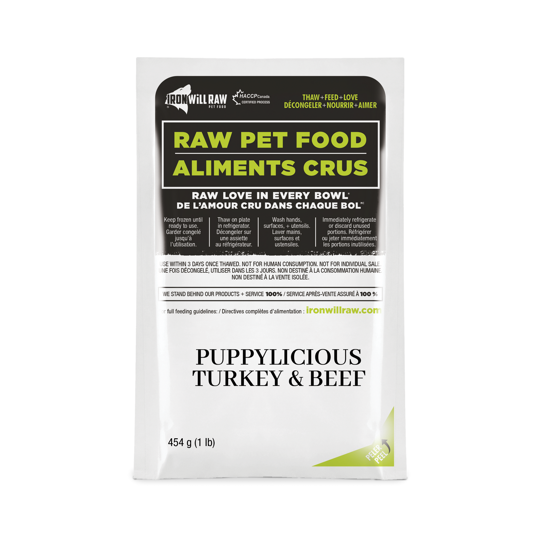 IRON WILL RAW - Puppylicious Turkey & Beef 12Lb - Raw Dog Food IRON WILL RAW