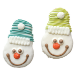 Bosco and Roxy - SNOWMAN FACES - Winter - Cookie for Dogs Bosco And Roxy