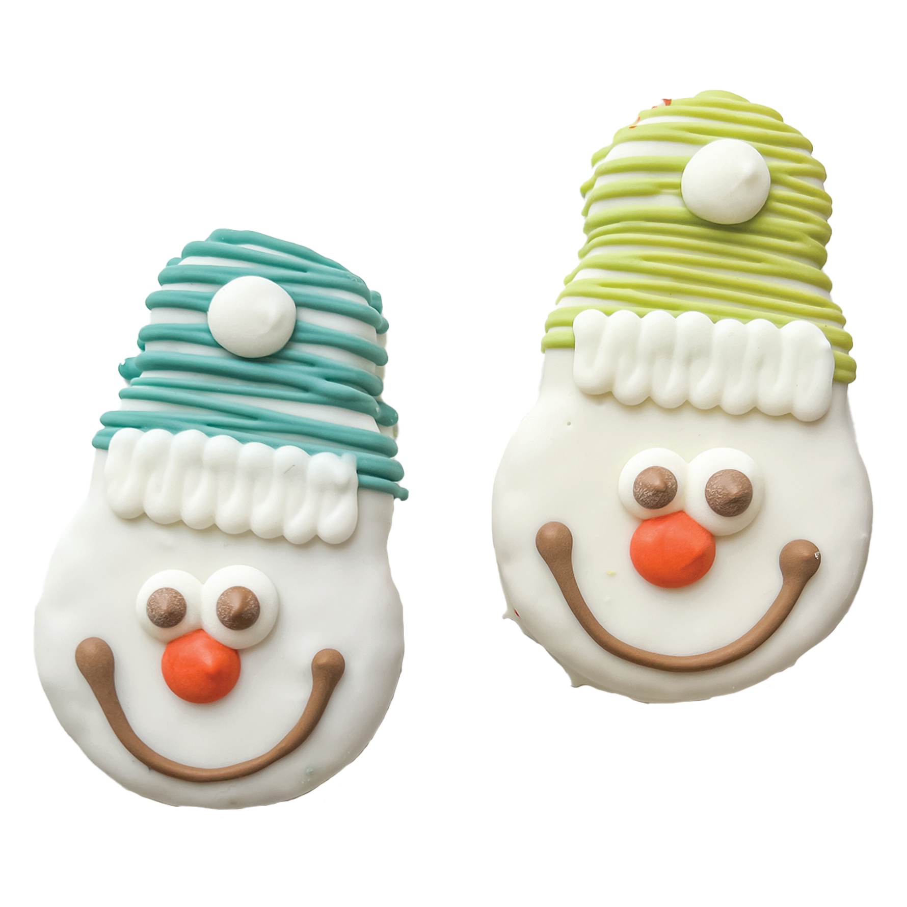 Bosco and Roxy - SNOWMAN FACES - Winter - Cookie for Dogs Bosco And Roxy