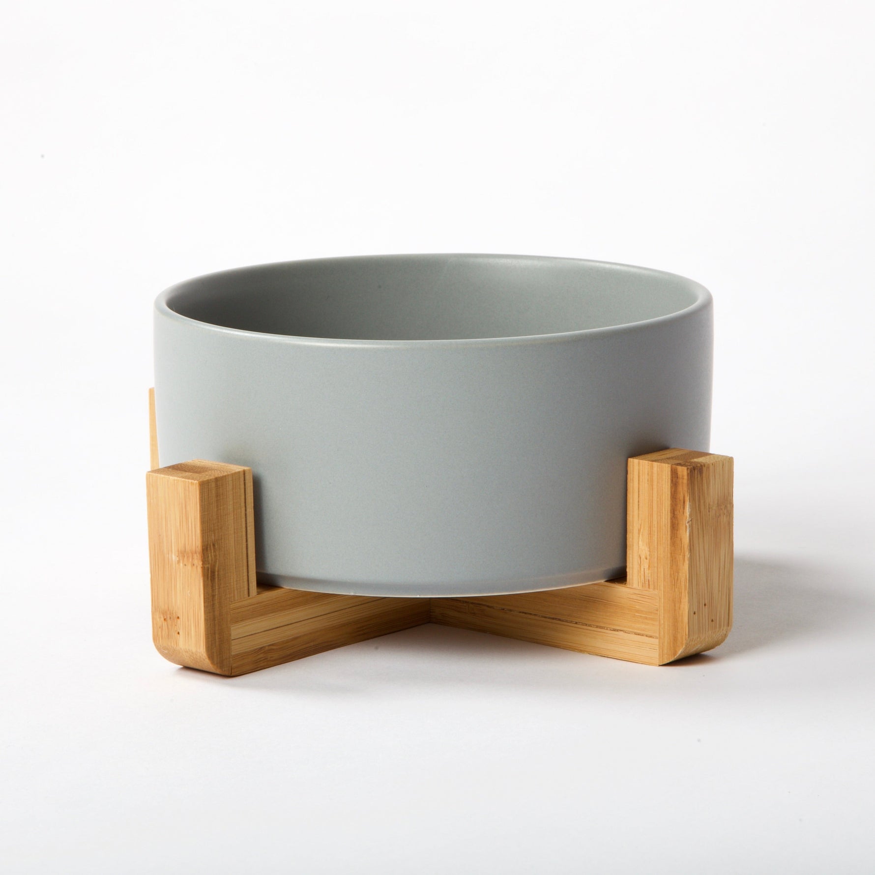 PAWMART - Dog Bowl with Wooden Stand PAWMART