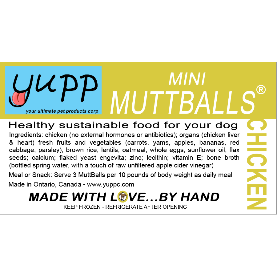 YUPP - Chicken Muttballs - Meet balls for Dogs YUPP