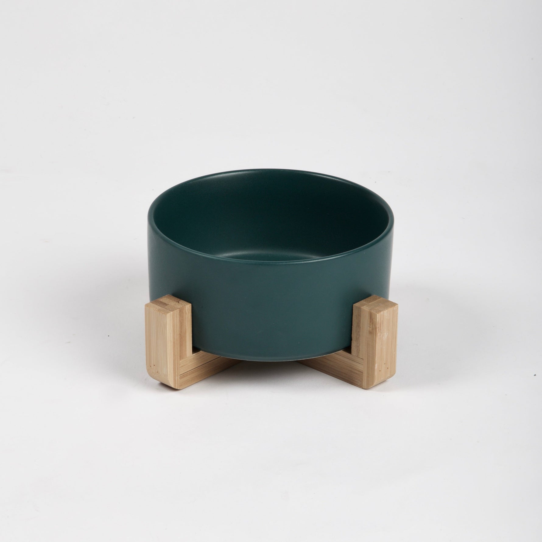 PAWMART - Dog Bowl with Wooden Stand PAWMART