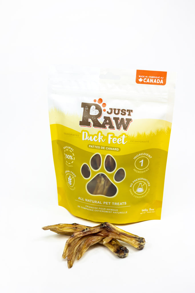 JustRaw - Dehydrated Duck Feet - Dog Treats JustRaw