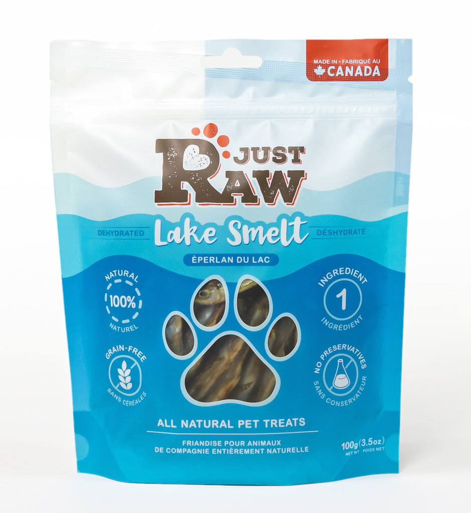 JustRaw - Dehydrated Lake Smelt - Dog Treats JustRaw