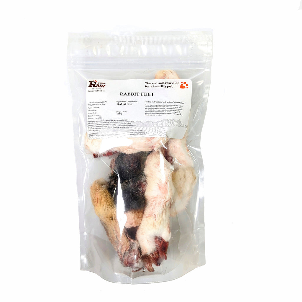 JustRaw - Dehydrated Rabbit Feet - Dog Treats JustRaw