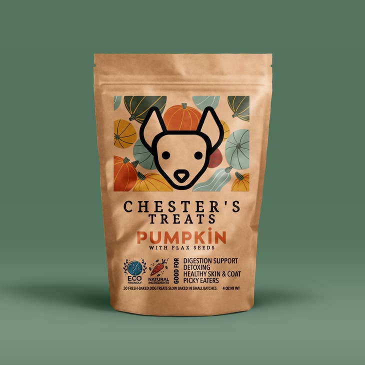 Chester's  dog treats -  Pumpkin & Flax Seed - Dog treats Chester treats