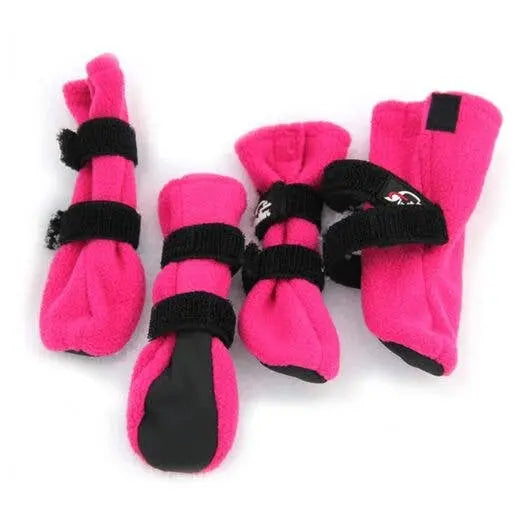 FINNERO HALLA booties for dog, 3 colors (4pcs/package) Finnero